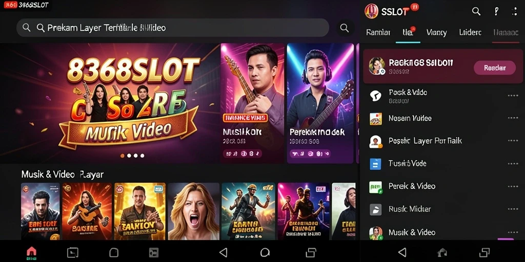 Antarmuka pengguna 8368SLOT yang intuitif dan fungsional.