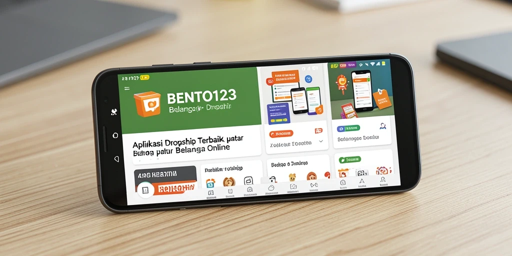 Antarmuka BENTO123 yang sederhana dan intuitif untuk belanja Dropship.