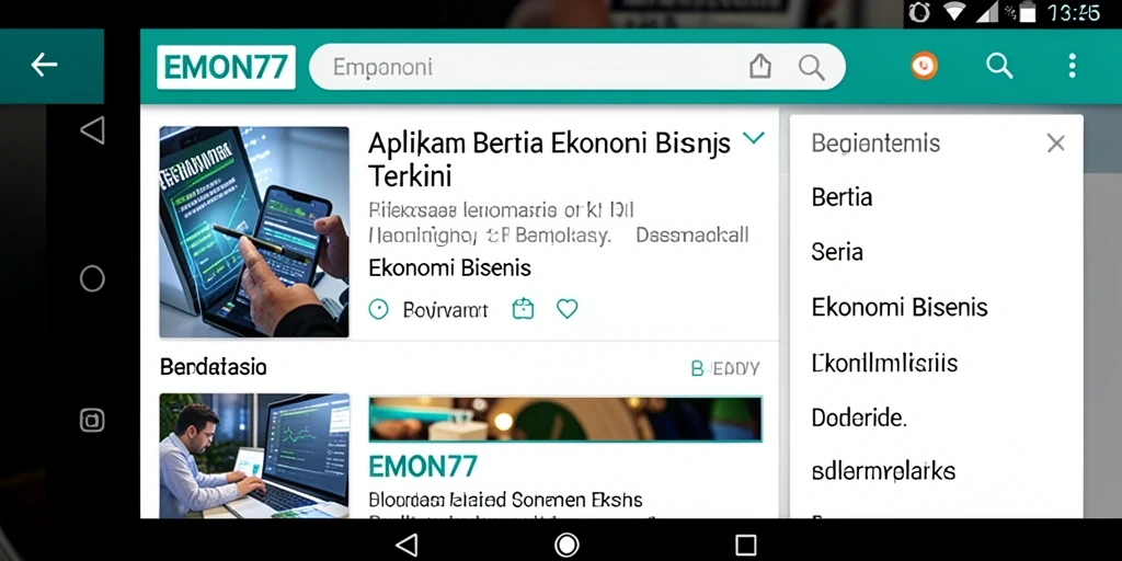 Tampilan antarmuka EMON77 yang informatif dan menarik.