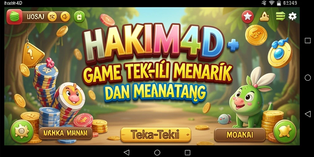 Tampilan antarmuka teka-teki HAKIM4D yang menarik dan interaktif.
