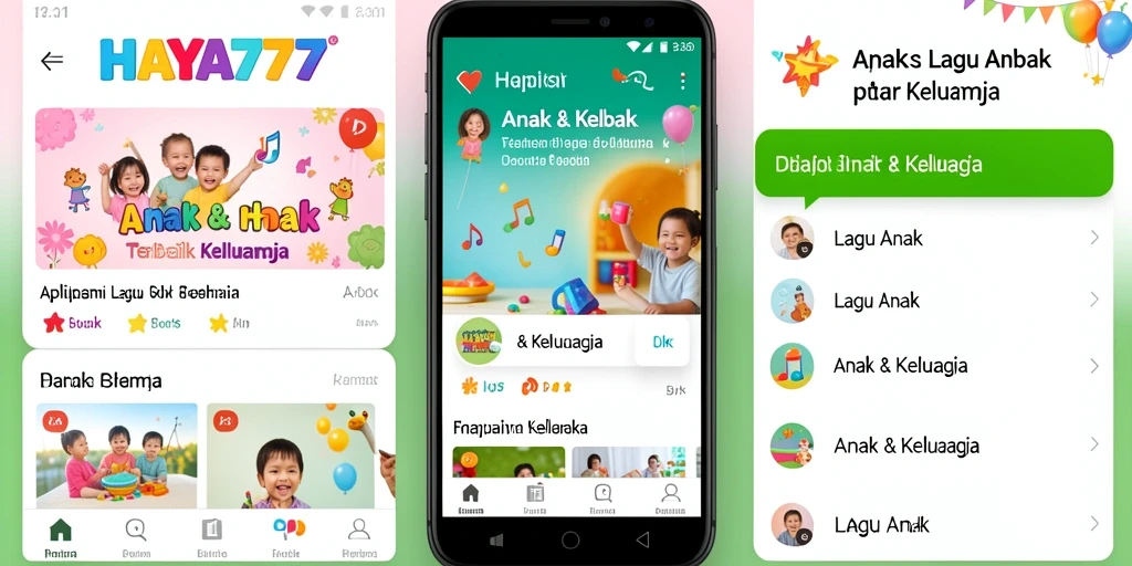 Antarmuka HAYA777 yang ceria dan ramah anak.