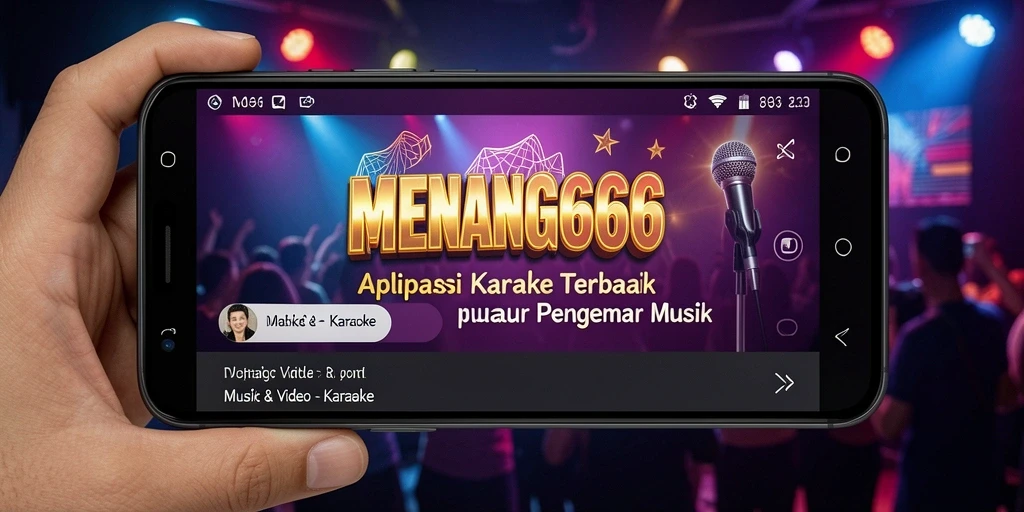 Antarmuka aplikasi Karaoke MENANG666 yang menarik dan mudah digunakan.