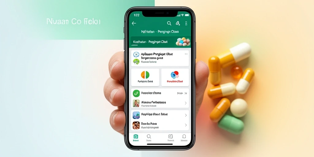 Antarmuka N32 menampilkan fungsi pengingat obat yang praktis.