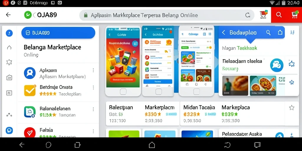 Tampilan antarmuka OJA89 yang ramah pengguna untuk belanja online.