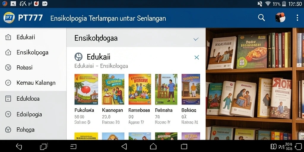 Antarmuka pengguna PT777 yang informatif dan interaktif.