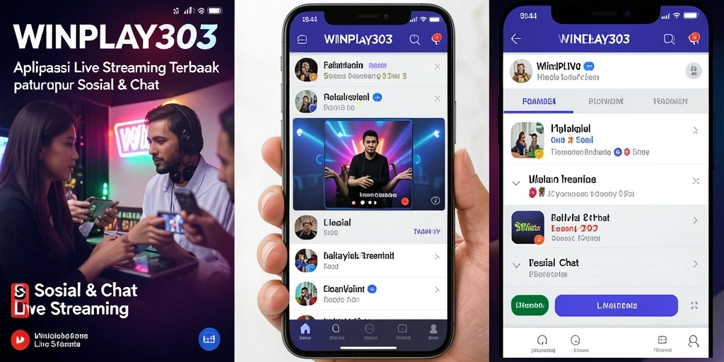 Antarmuka pengguna WINPLAY303 yang menarik saat Live Streaming.