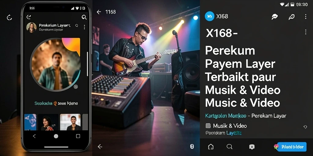 Antarmuka aplikasi X168 untuk perekaman layar yang sederhana dan intuitif.