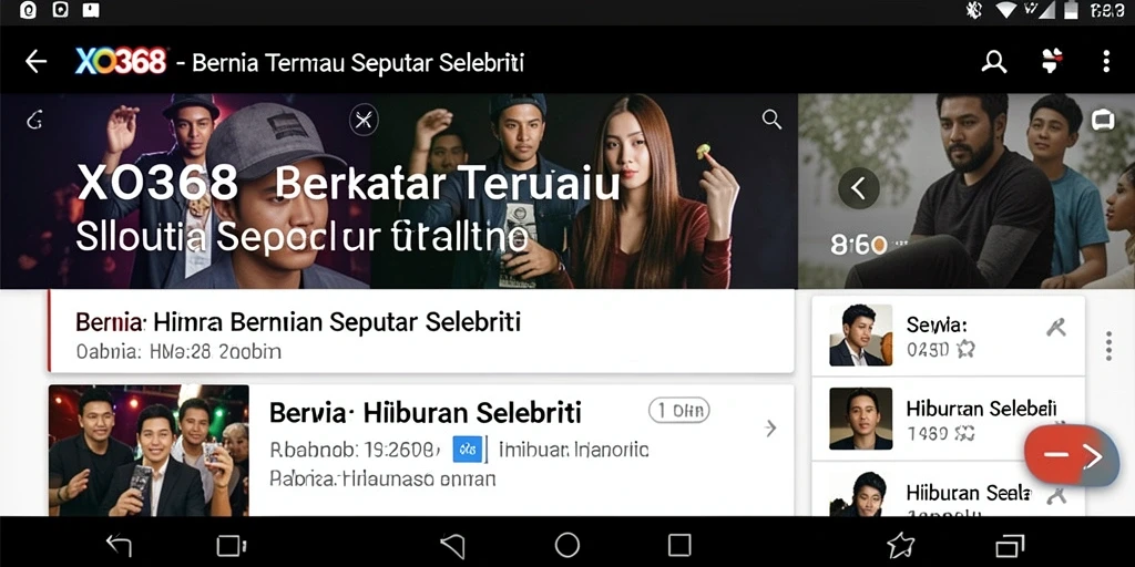 Tampilan antarmuka pengguna <strong>XO368</strong> yang menarik dan informatif.