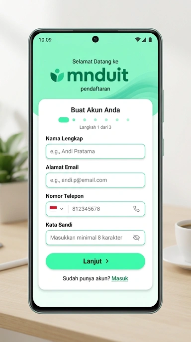 Panduan Lengkap Buat Akun mnduit untuk Pengguna Android